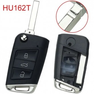 Flip key head for Skoda, Volkswagen, 2012-2020, HU162T