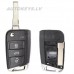 Flip key case for Seat Leon, Skoda Octavia, Volkswagen Golf 7 2012–2020 HU66, 3 buttons – skats 5