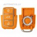 Flip key shell Seat Ibiza, Leon, Skoda Fabia, Octavia, Volkswagen Golf, Passat, Polo HU66, 3 buttons – skats 3