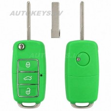 Flip key shell Seat Ibiza, Leon, Skoda Fabia, Octavia, Volkswagen Golf, Passat, Polo HU66, 3 buttons
